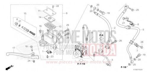 MAITRE-CYLINDRE DE FREIN AVANT CYLINDRE NSS350AP de 2023